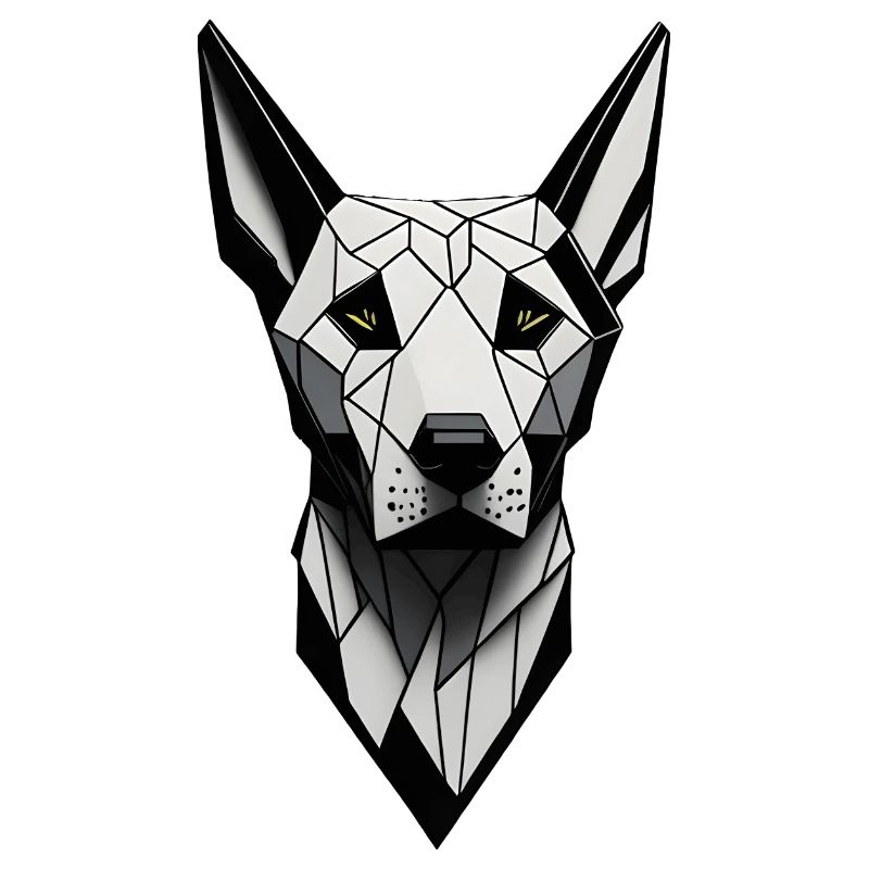 Geometrischer Dobermann Hund