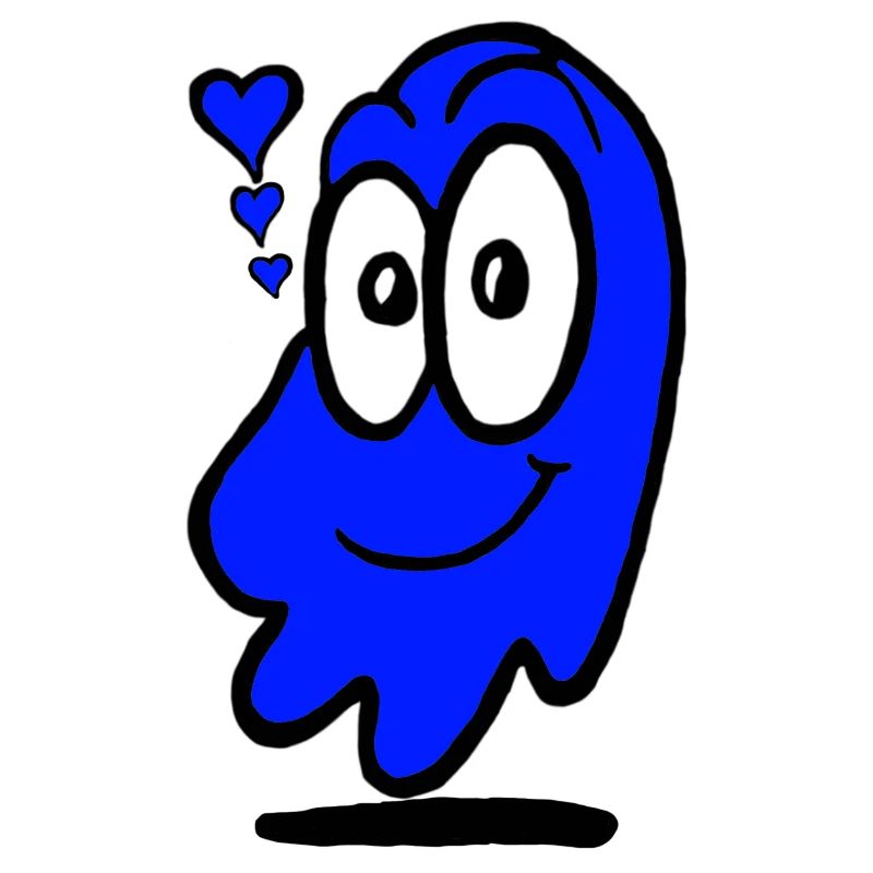 Love Ghost blau