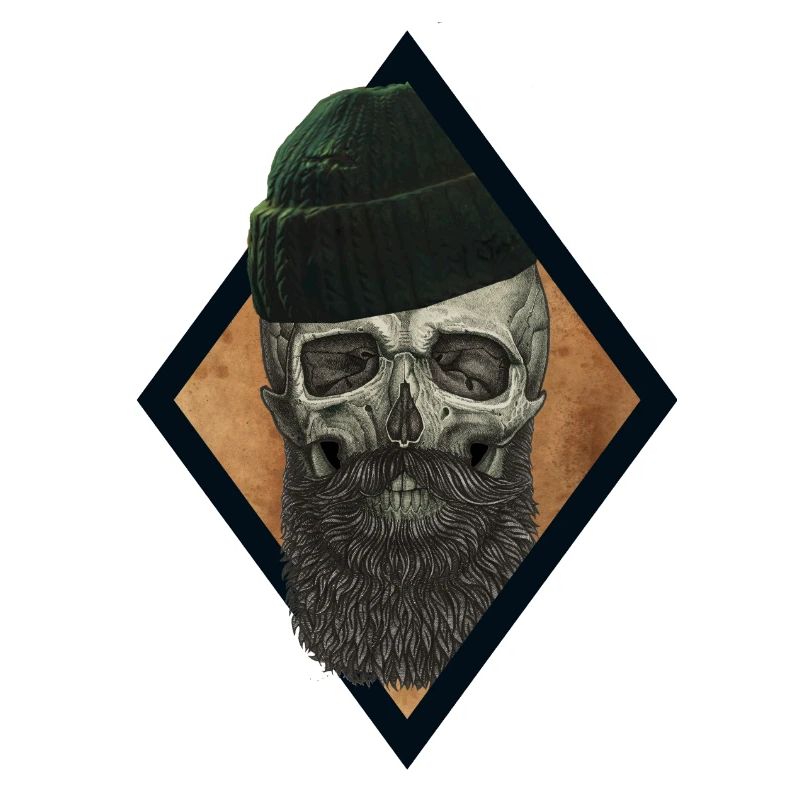 Pêcheur de crâne de barbe
