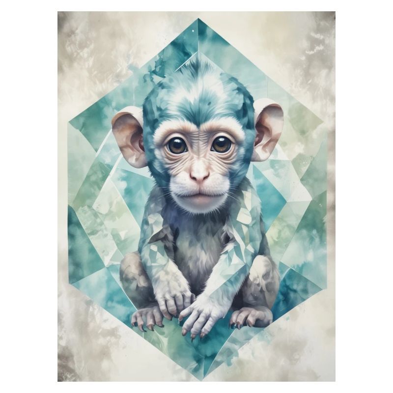 Geometric Baby Monkey