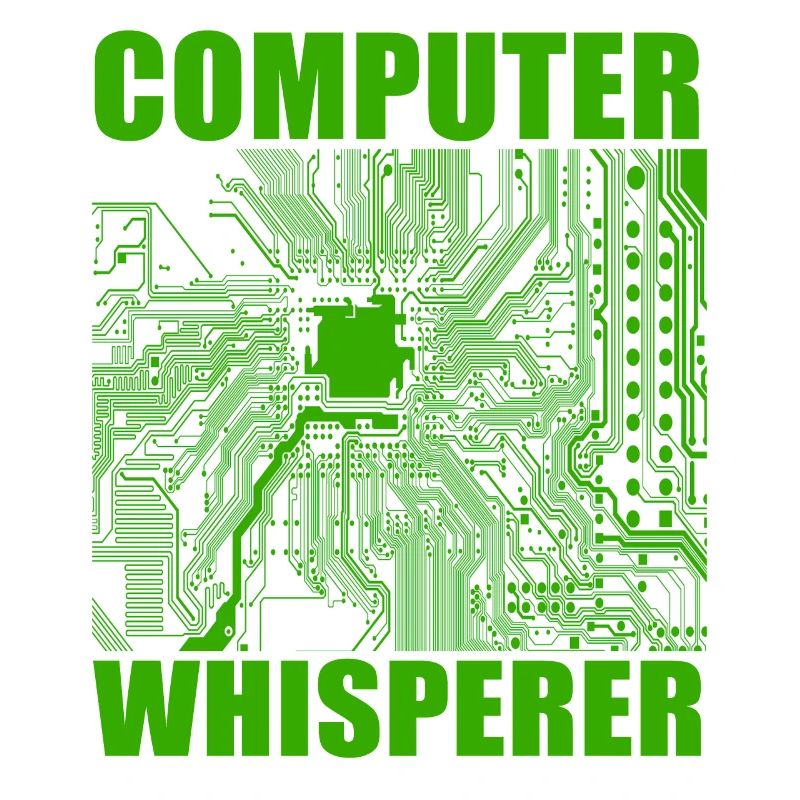 Computer whispering funny geek it technical