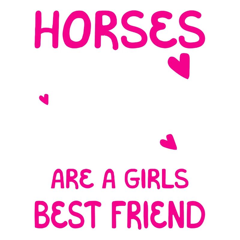 Pferde sind ein Mädchen bester Freund
