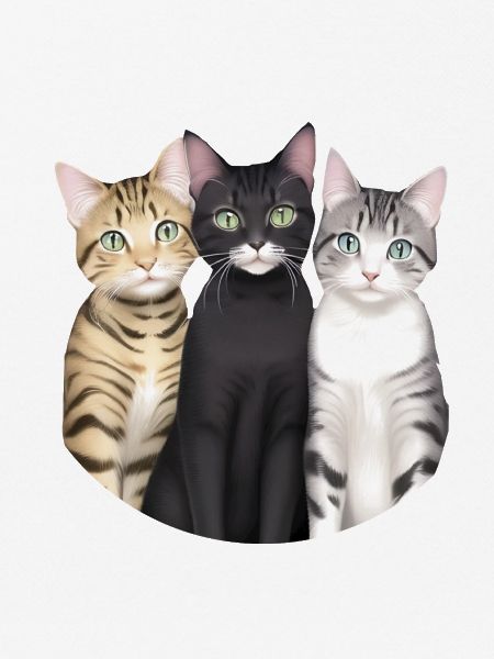 3 süße Katzen