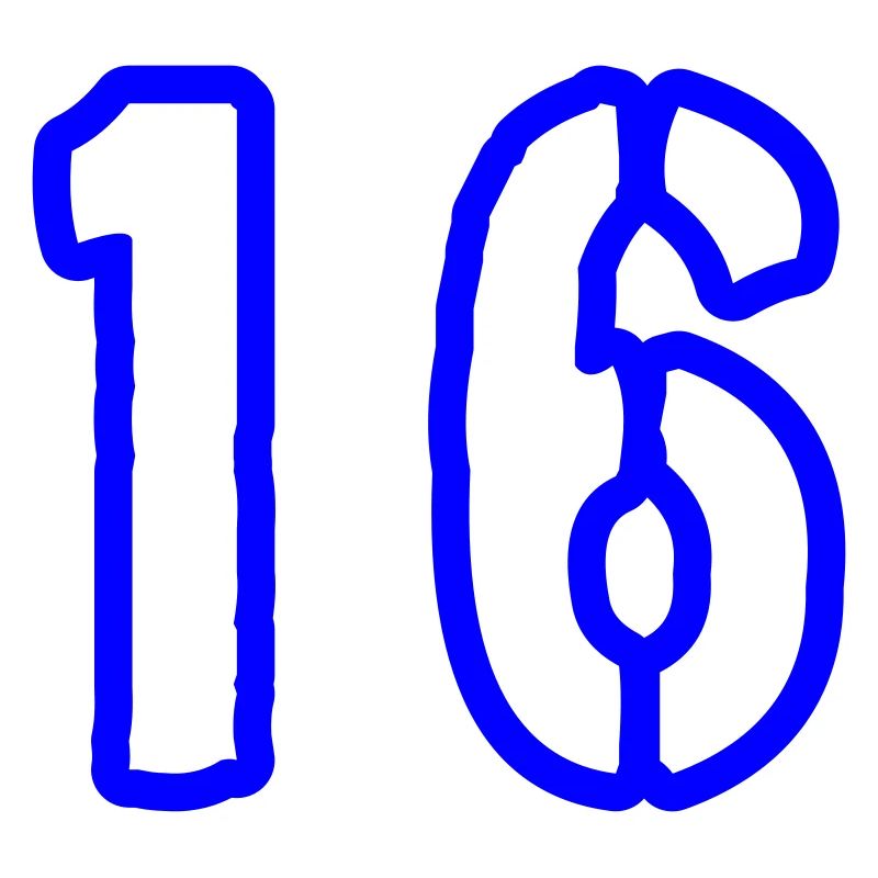 16 Zahl Symbol