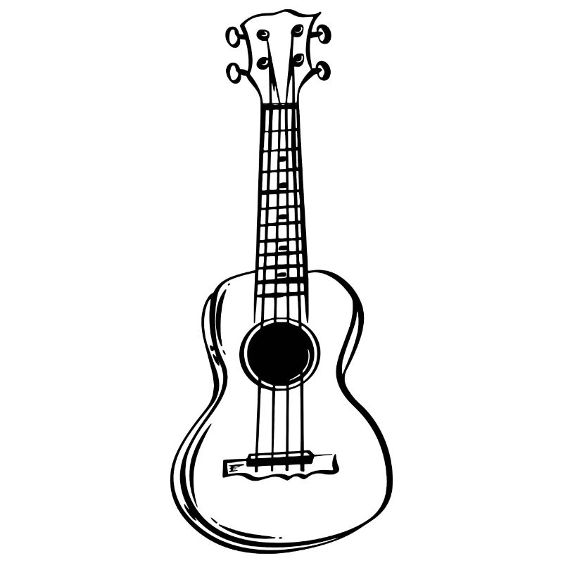 Ukulele Line Art