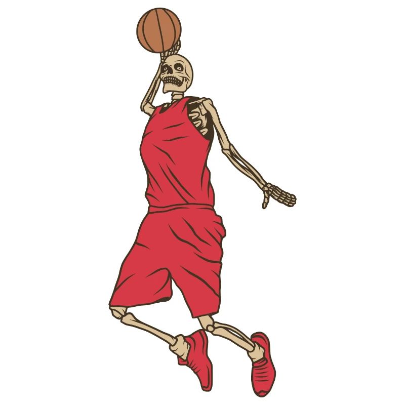 Basketballer Skelett