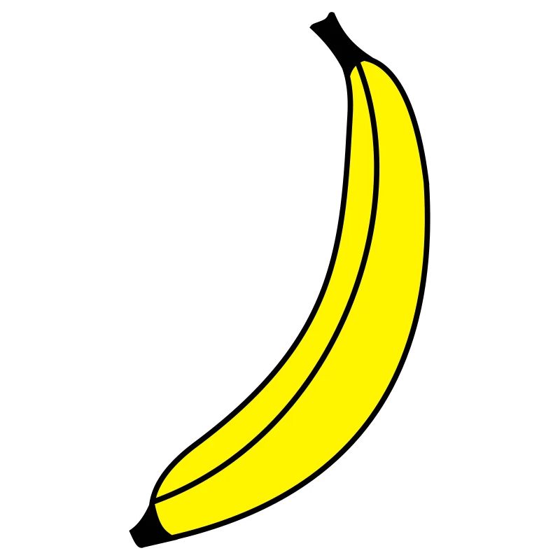 Leuchtend gelbe Banane