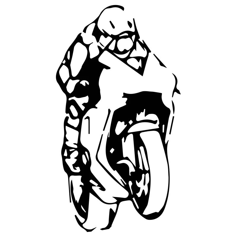 Motorrad-Spur