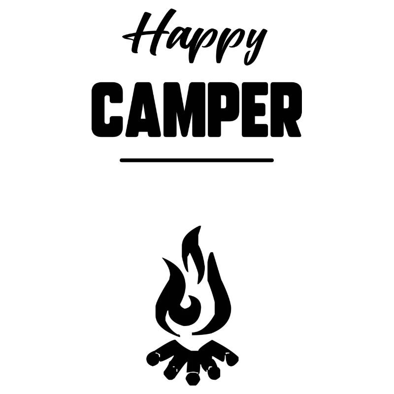 Glücklicher Camper