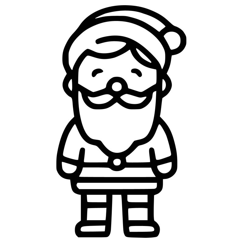 Weihnachtsmann Umriss