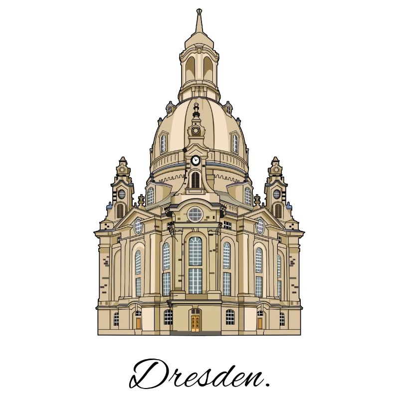 Frauenkirche // Dresden // Illustration