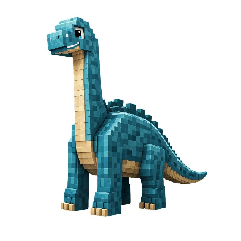 Pixel Brontosaurus