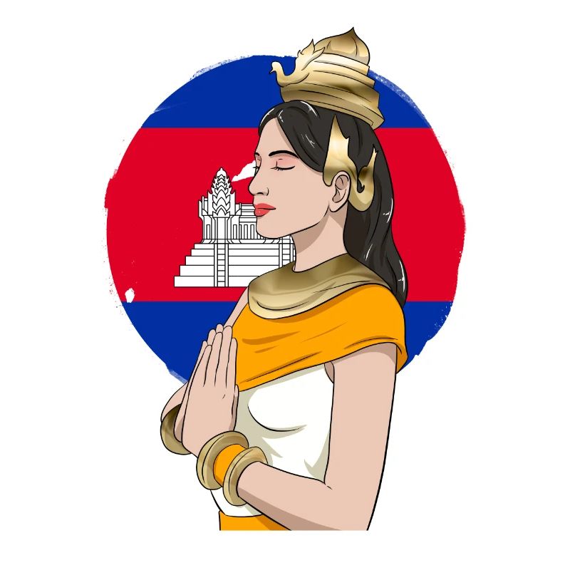 Cambodia Tradition Dance Khmer Apsara I Gift