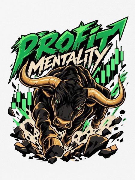 Profit Mindset Stier Grafik