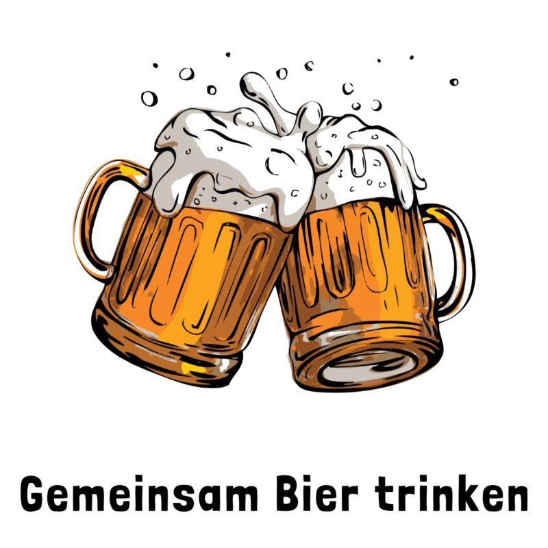 Gemeinsam Bier trinken
