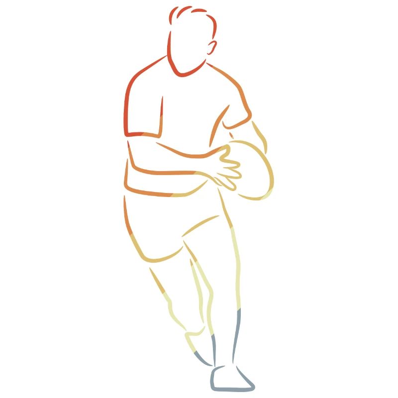 Rugby Player Sketch