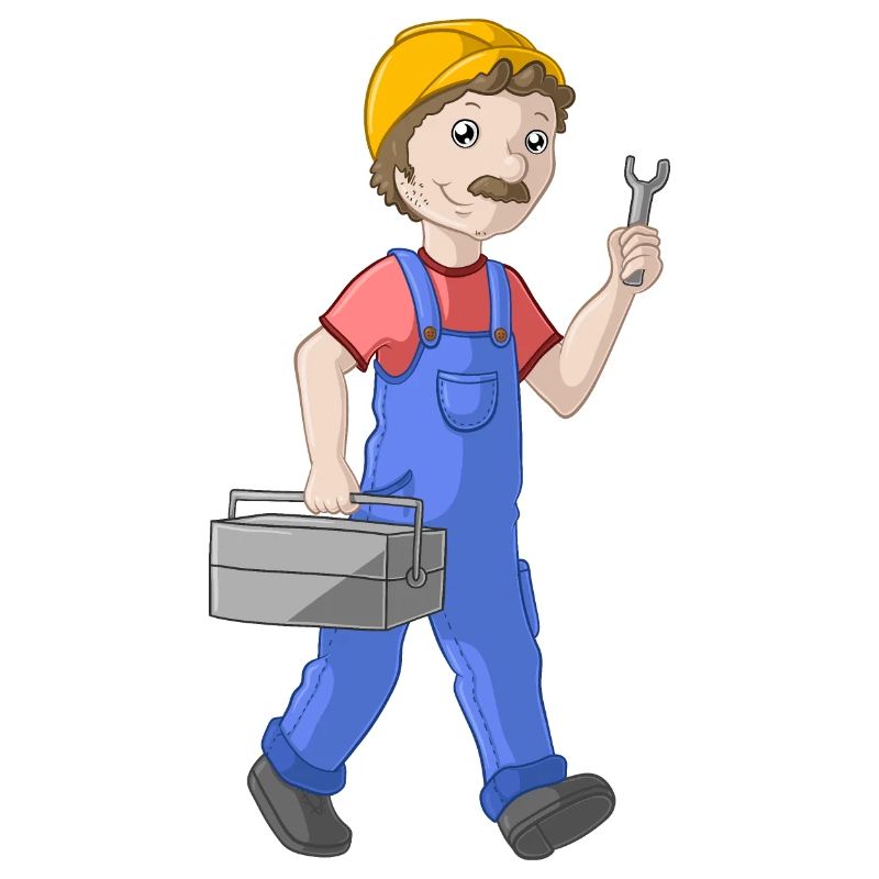 Comic Handwerker