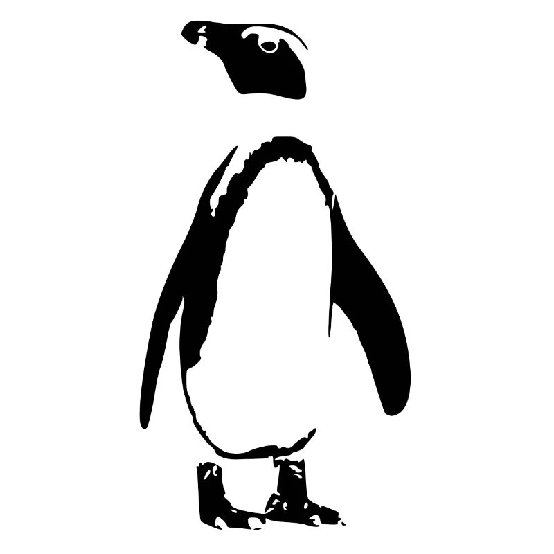 Pinguin Outline Schwarz