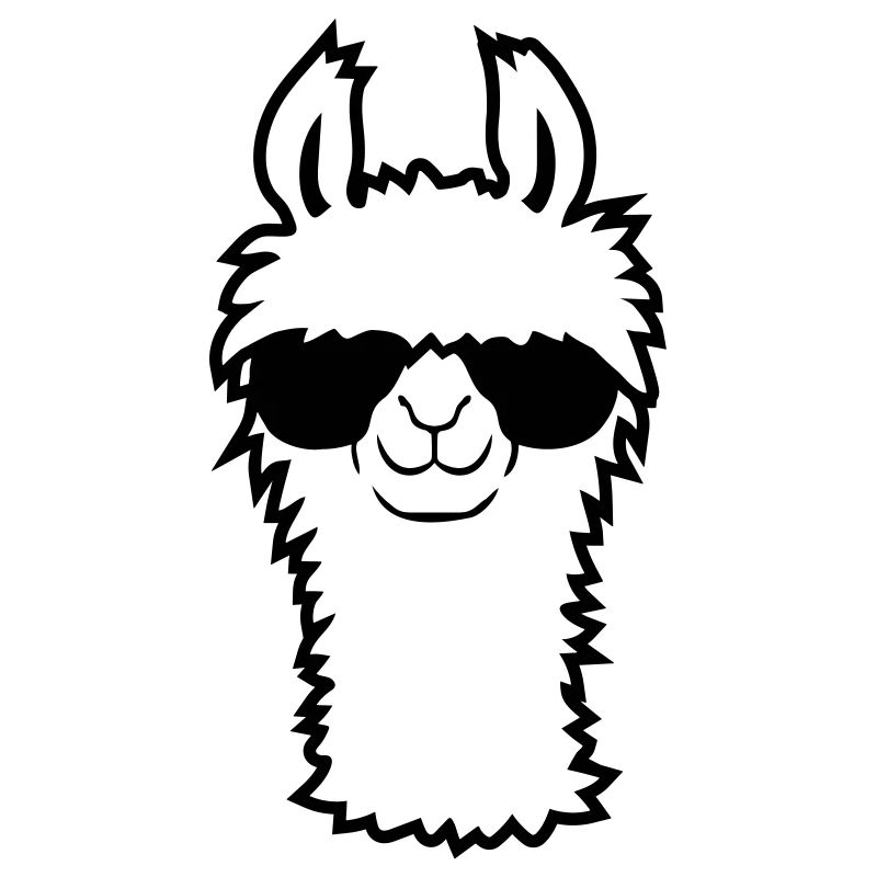 Flauschiges Lama Cool