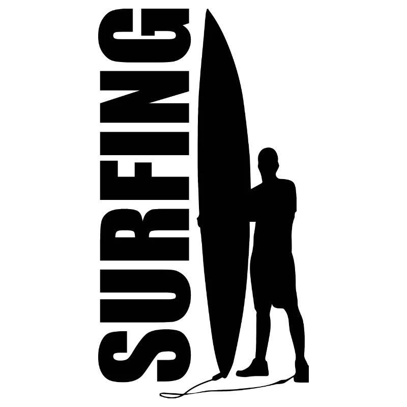 Le design de surf comme cadeau pour la planche de surf surfeur