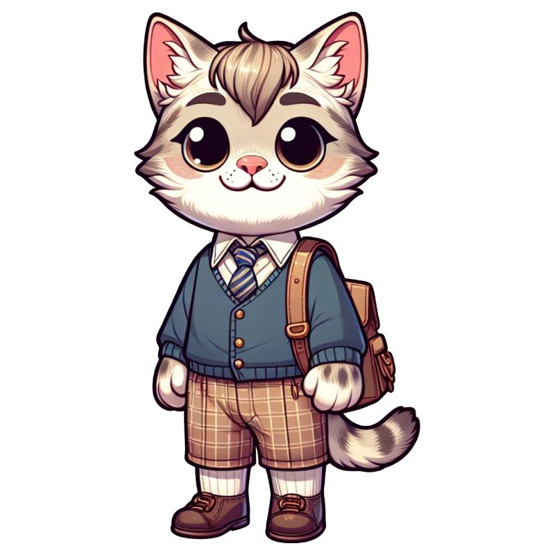 Cute Schoolboy Cat