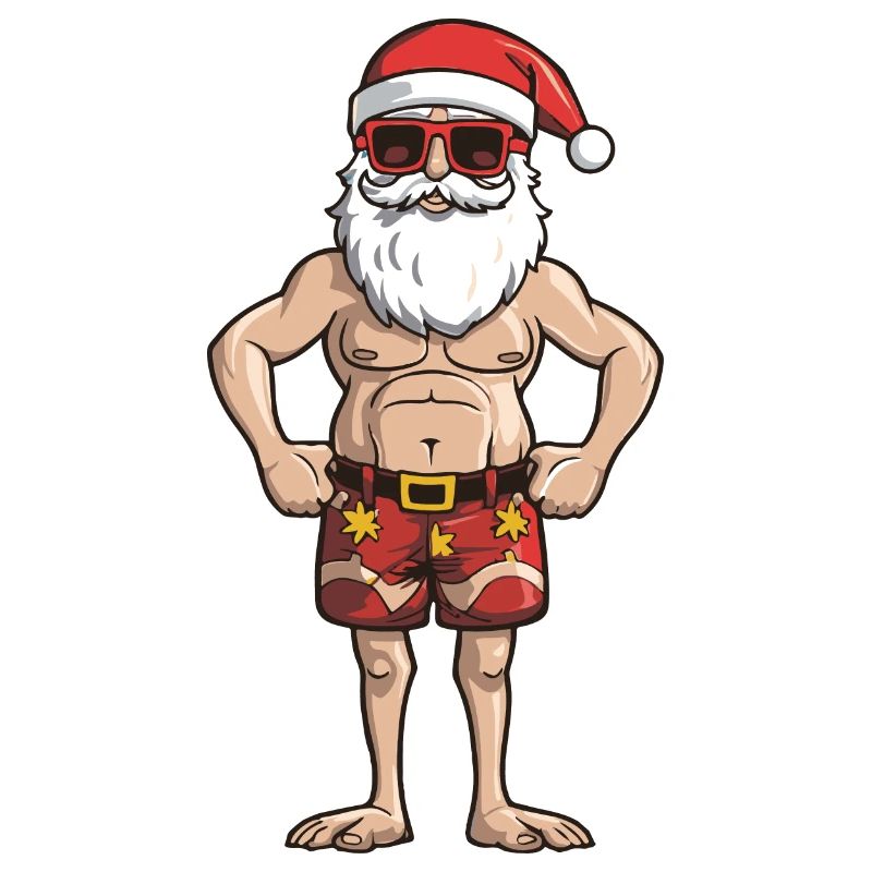 beach weihnachtsmann