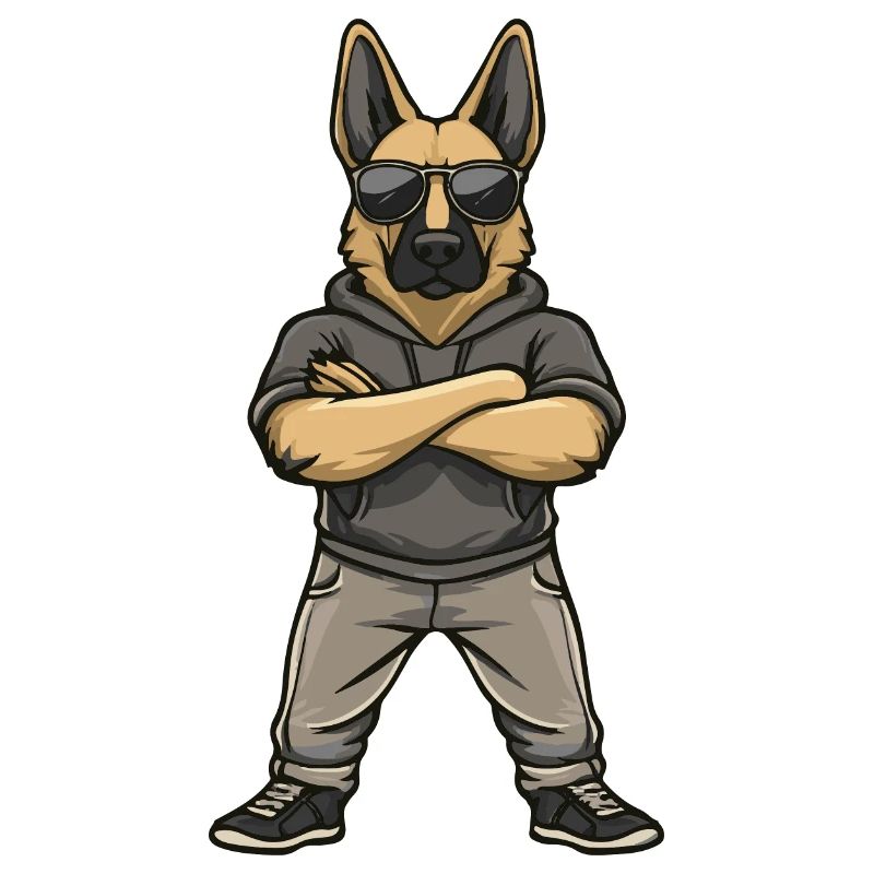 Schäferhund Comic