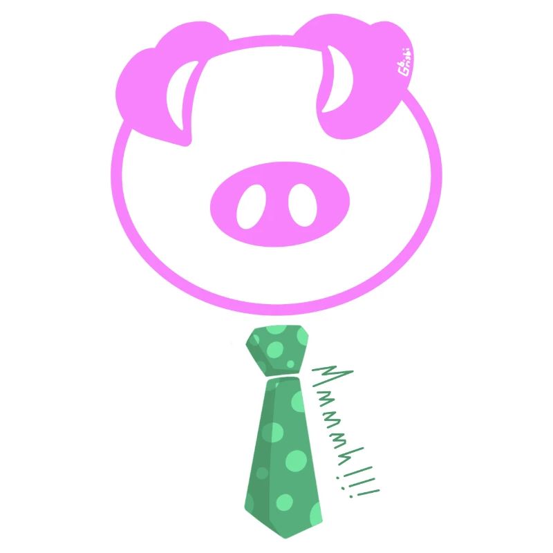 Mmmmhh! Das Pop-Krawatte-Schwein