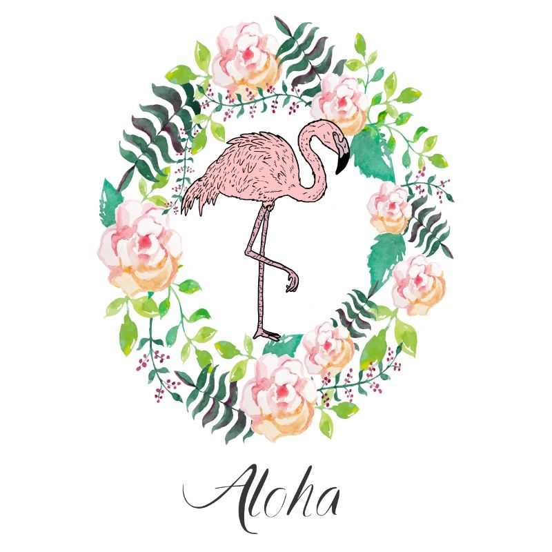 Flamingo - Aloha - Blumenkranz