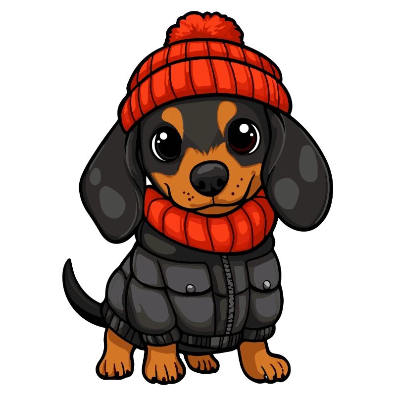 Dackel Dachshund Stylisch