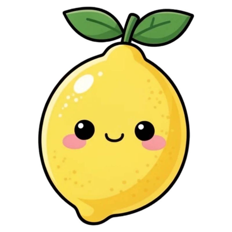 Kawaii Zitrone Geschenk