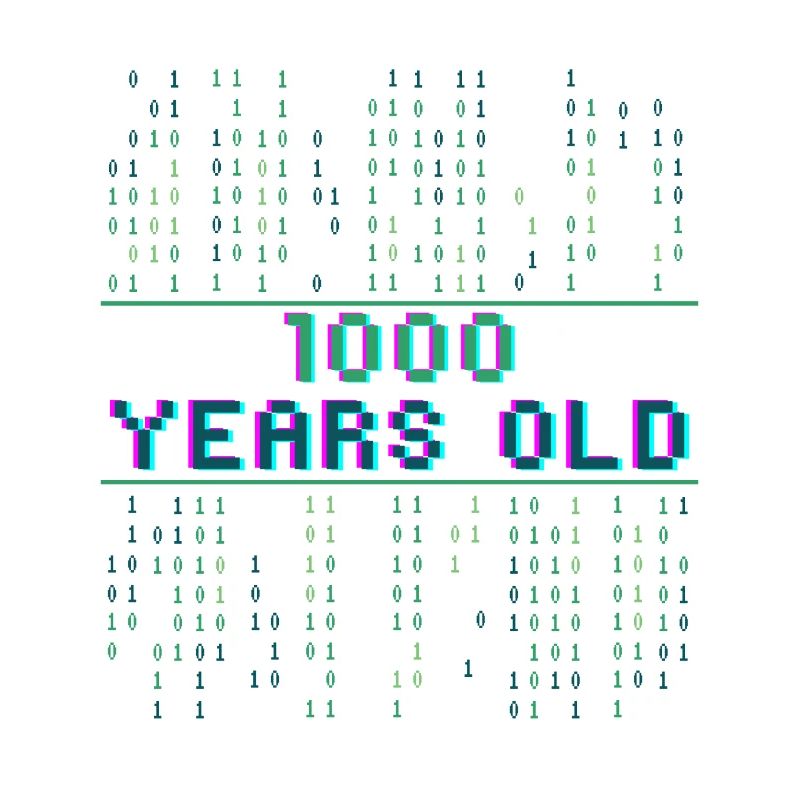 8e anniversaire 8 ans Code binaire Informatique