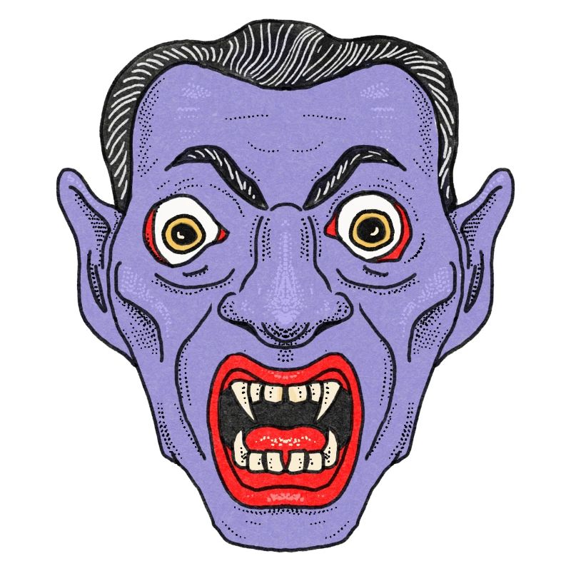 Vampir Teufelsgesicht