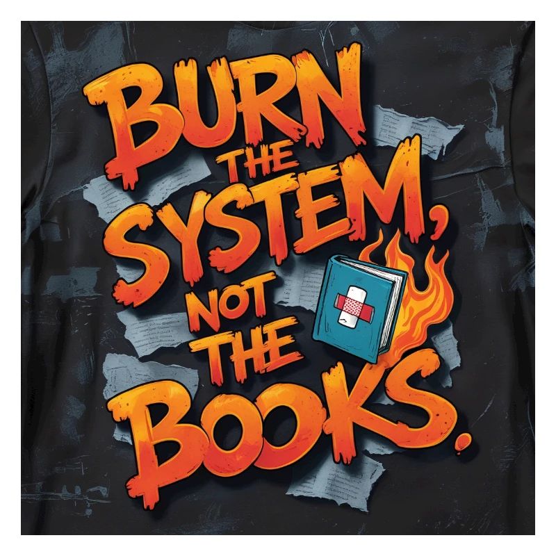 Fiery Graffiti Protest