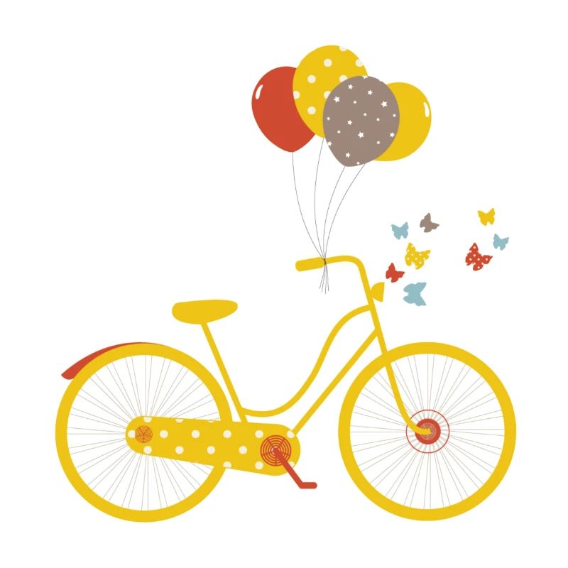 gelben Fahrrad