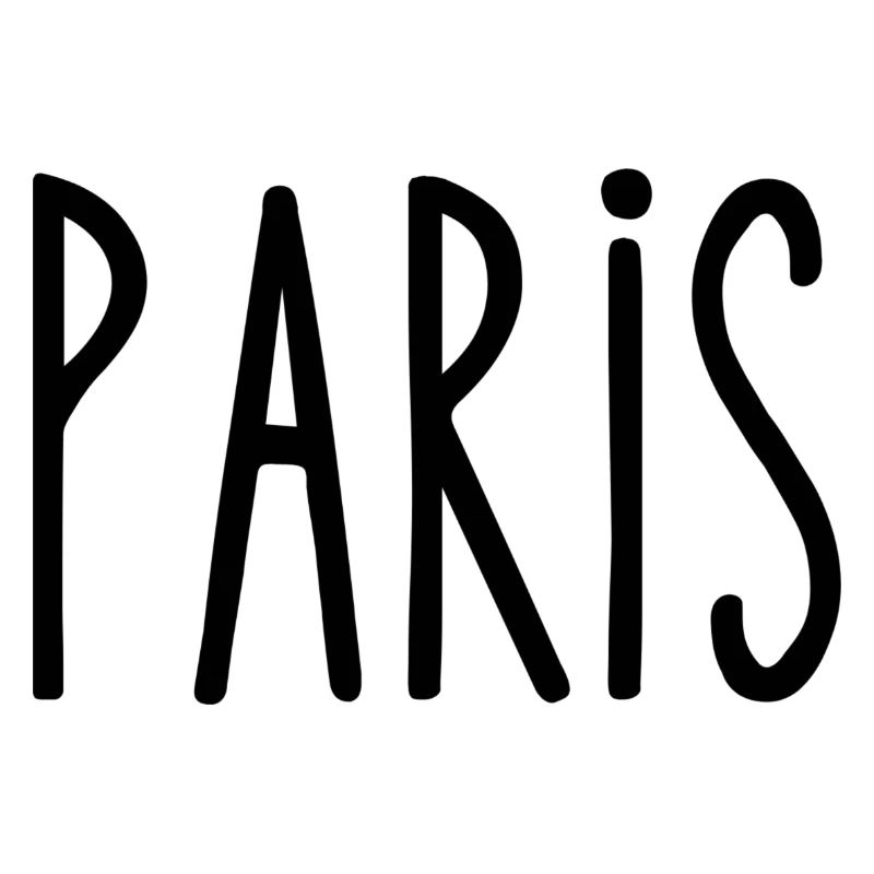 Paris Typography Design – Elegant & Chic Graphic
