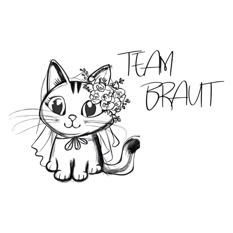 Team Braut - Katzendesign