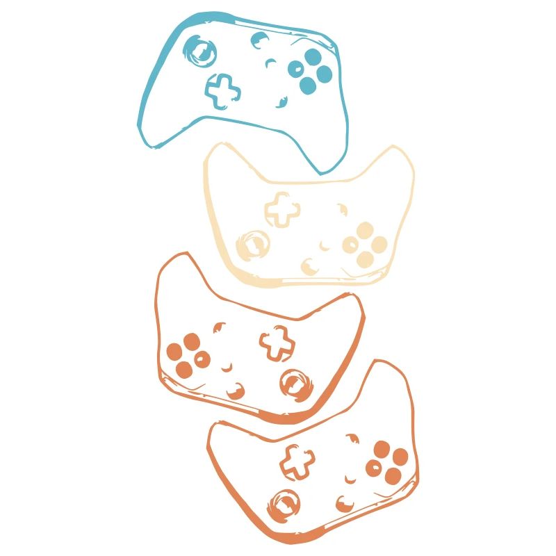Gamer Controller Gaming retro Video Games Vector