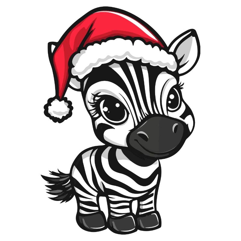 Zebra Weihnachten Niedlich