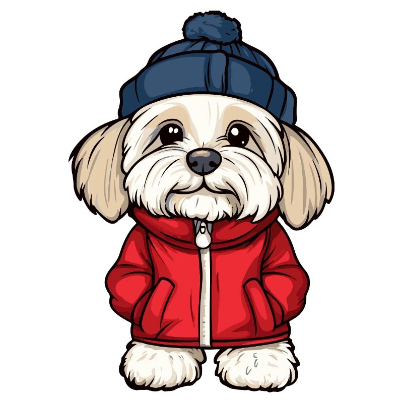 Havanese Hund Stylisch