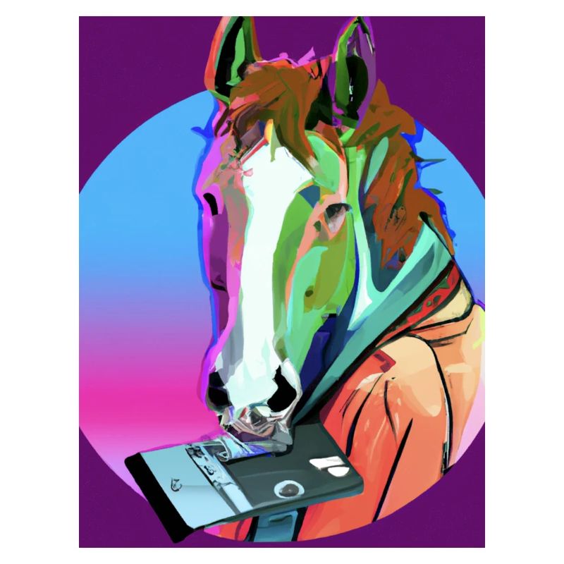 retro Pferd