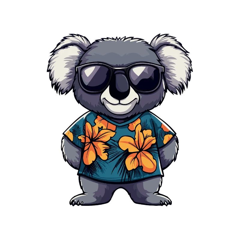 Koala Comic Urlaub