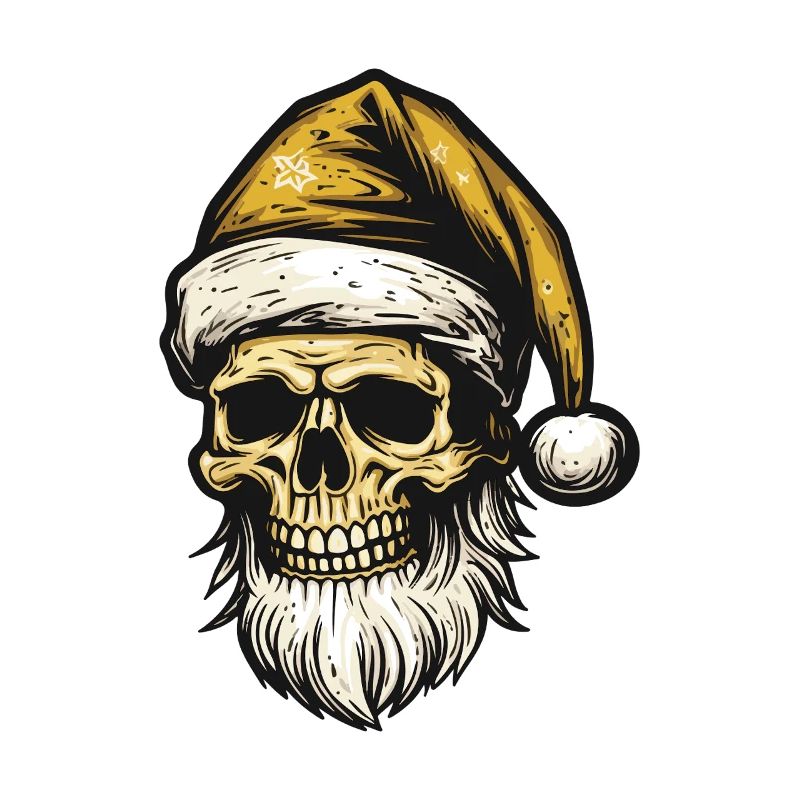 Weihnachtsmann Totenkopf