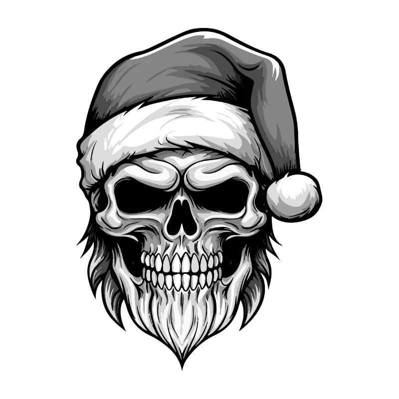 Weihnachtsmann Totenkopf