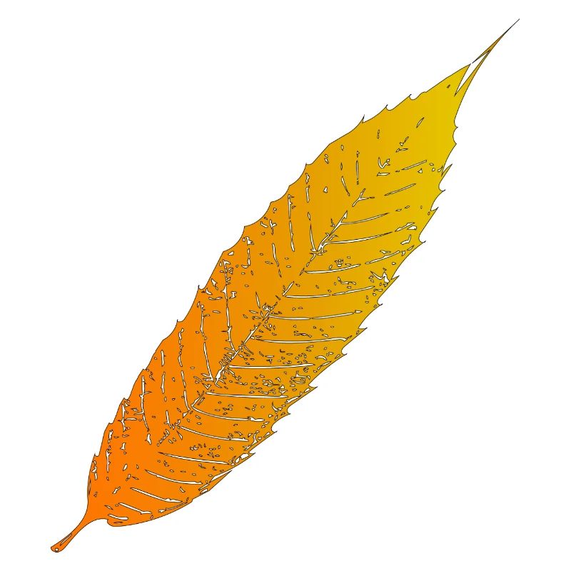 Herbstblatt Farbverlauf
