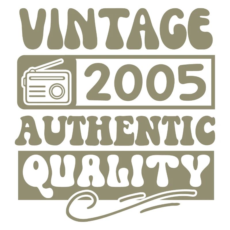 Authentic 2005 Millésime 2005 - Vintage 2005 Rétro