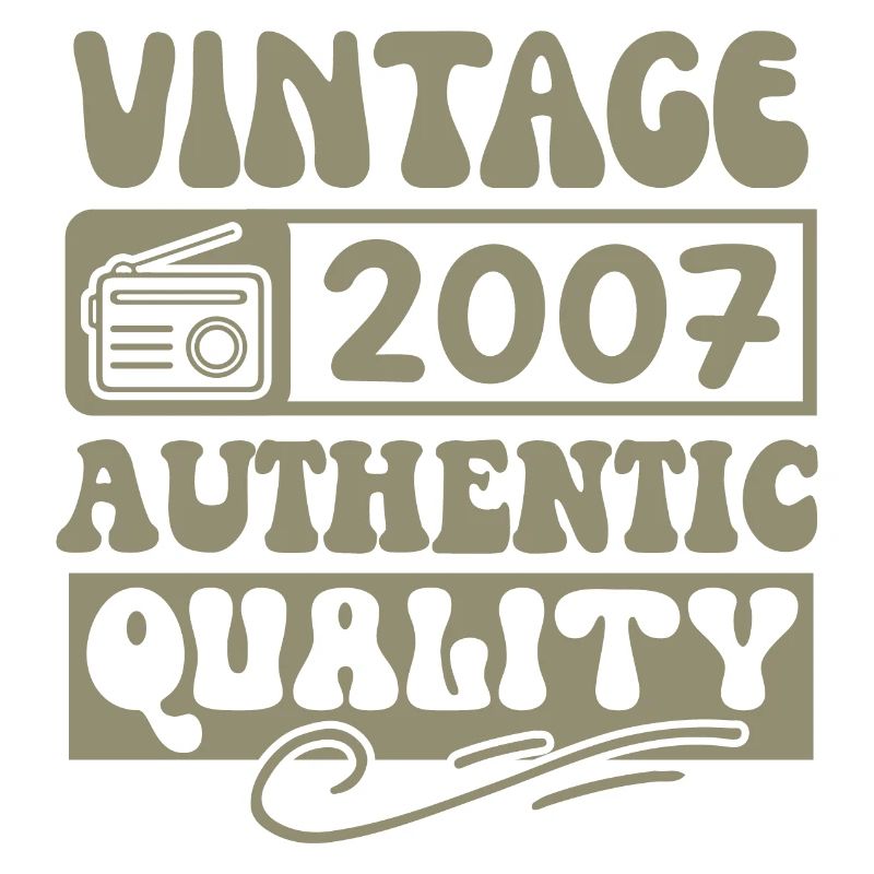 Authentic 2007 Millésime 2007 - Vintage 2007 Rétro