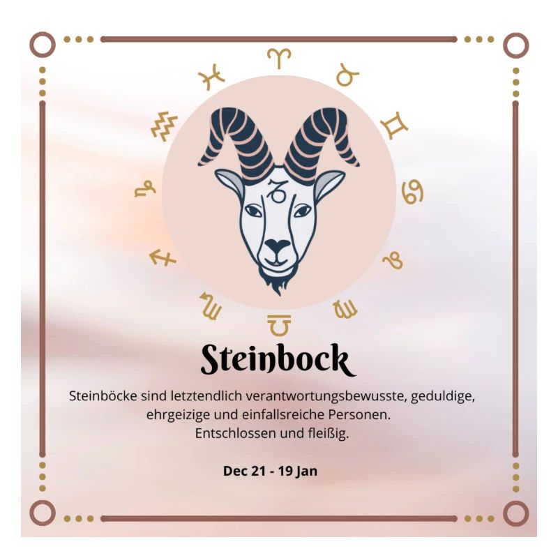Zodiac Steinbock