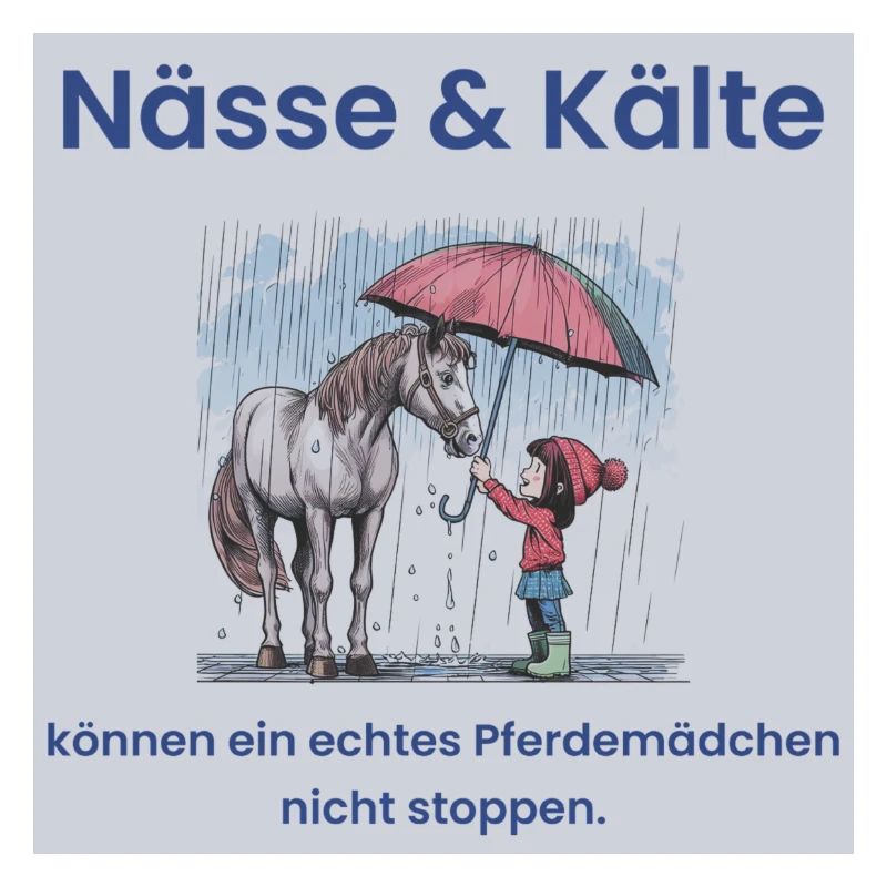 Anti-Schönwetter-Pferdemädchen