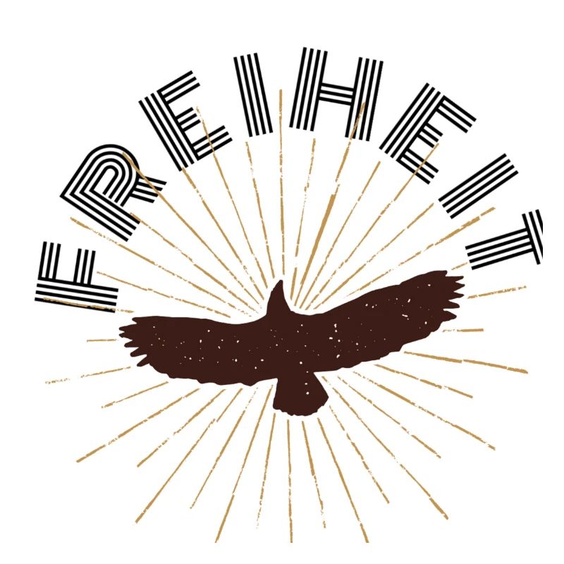 Adler mit Sonnenstrahlen-Hintergrund